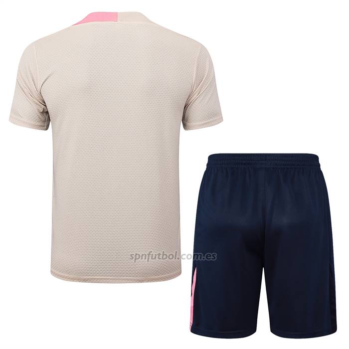Chandal del Barcelona Manga Corta 2025-2026 Amarillo - Pantalon Corto